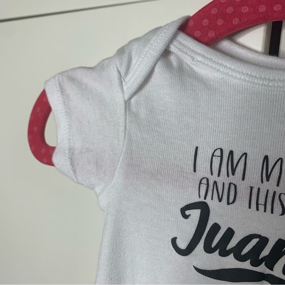 Infants’ Gerbie Onesie with I am Mexican and this is my Juansie - Picture 7 of 9
